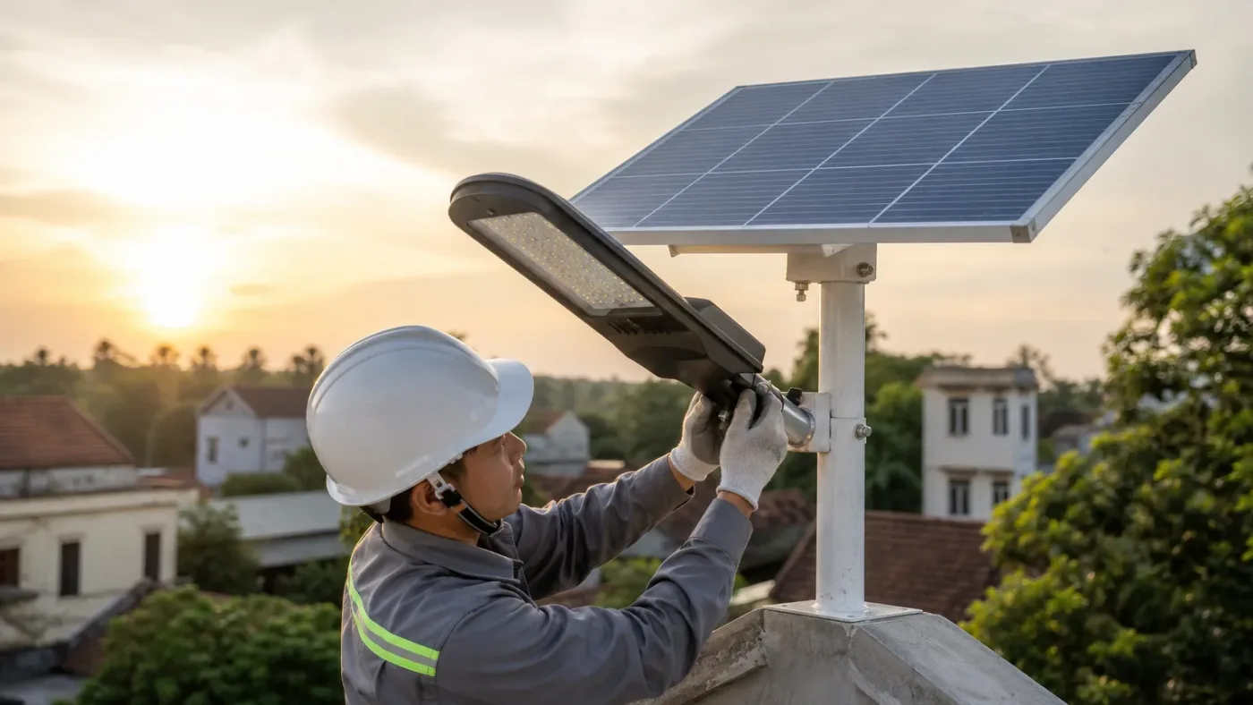 Vì sao cần lắp đèn năng lượng mặt trời đúng cách – Lắp đèn năng lượng mặt trời