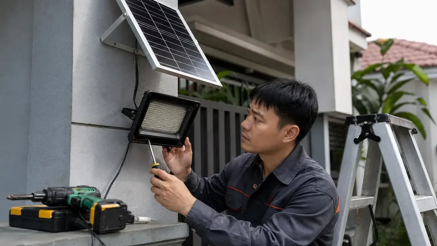 Cách khắc phục các lỗi thường gặp khi lắp đèn năng lượng mặt trời – Lắp đèn năng lượng mặt trời