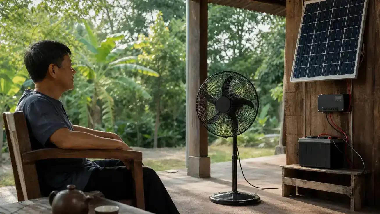 Quạt năng lượng mặt trời là gì và hoạt động như thế nào – Quạt năng lượng mặt trời