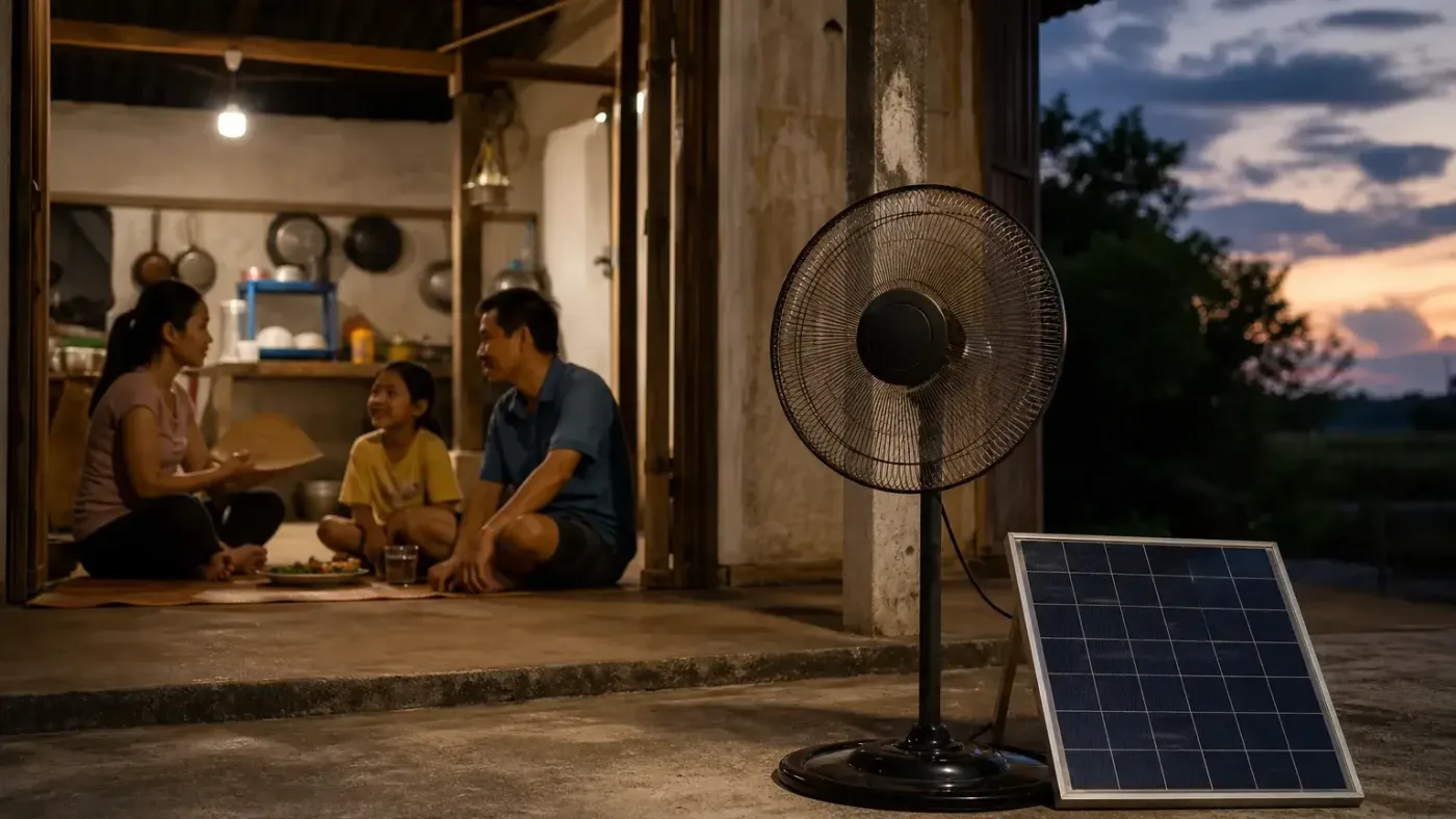 Vì sao nhiều người quan tâm đến quạt năng lượng mặt trời – Quạt năng lượng mặt trời
