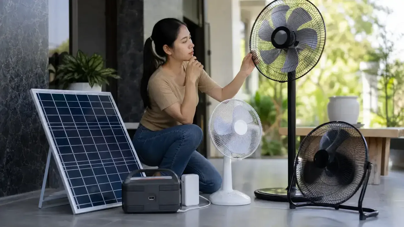 Hướng dẫn chọn quạt năng lượng mặt trời phù hợp nhu cầu – Quạt năng lượng mặt trời