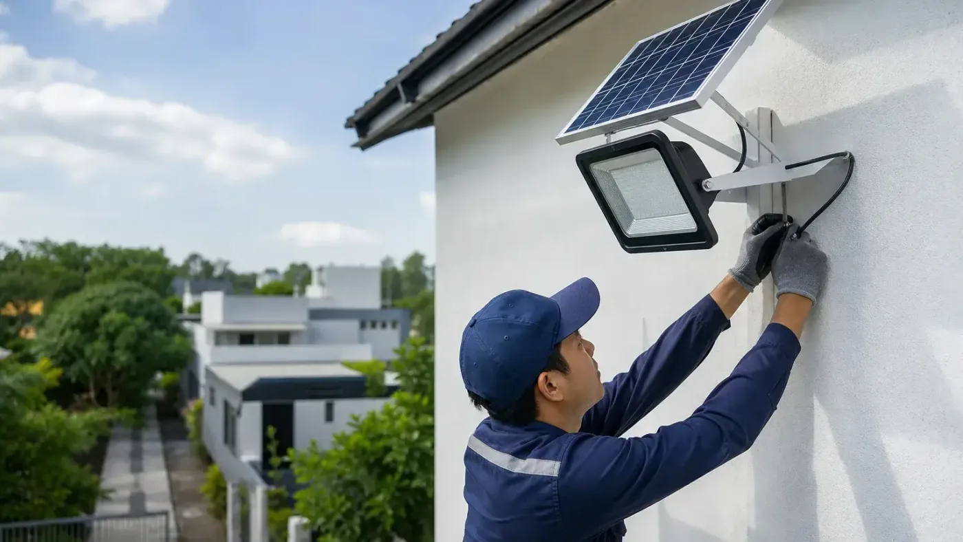 Hướng dẫn lắp đèn năng lượng mặt trời đúng kỹ thuật cho người mới – Lắp đèn năng lượng mặt trời