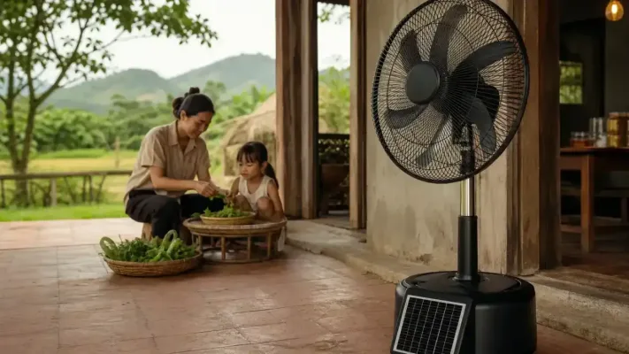 Quạt năng lượng mặt trời 16 inch có đáng mua cho gia đình Việt không – Quạt năng lượng mặt trời 16 inch